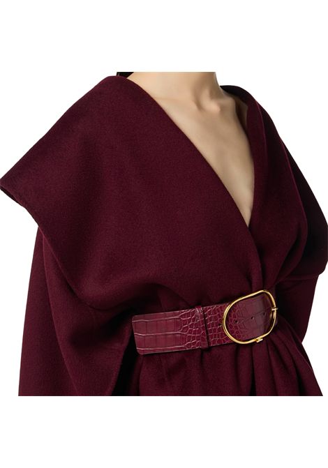 Mantella in panno di lana double ELISABETTA FRANCHI | Cappotti | CP67D56E2EA4